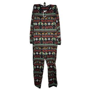 Budweiser Christmas Ugly Sweater Onesie Pajamas XL